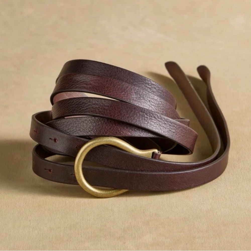 Sundance “Horseshoe Leather Wrap Belt”. New with tags.